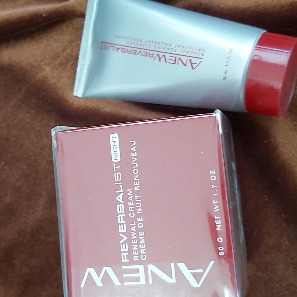 ANEW, night cream & foaming cleanser